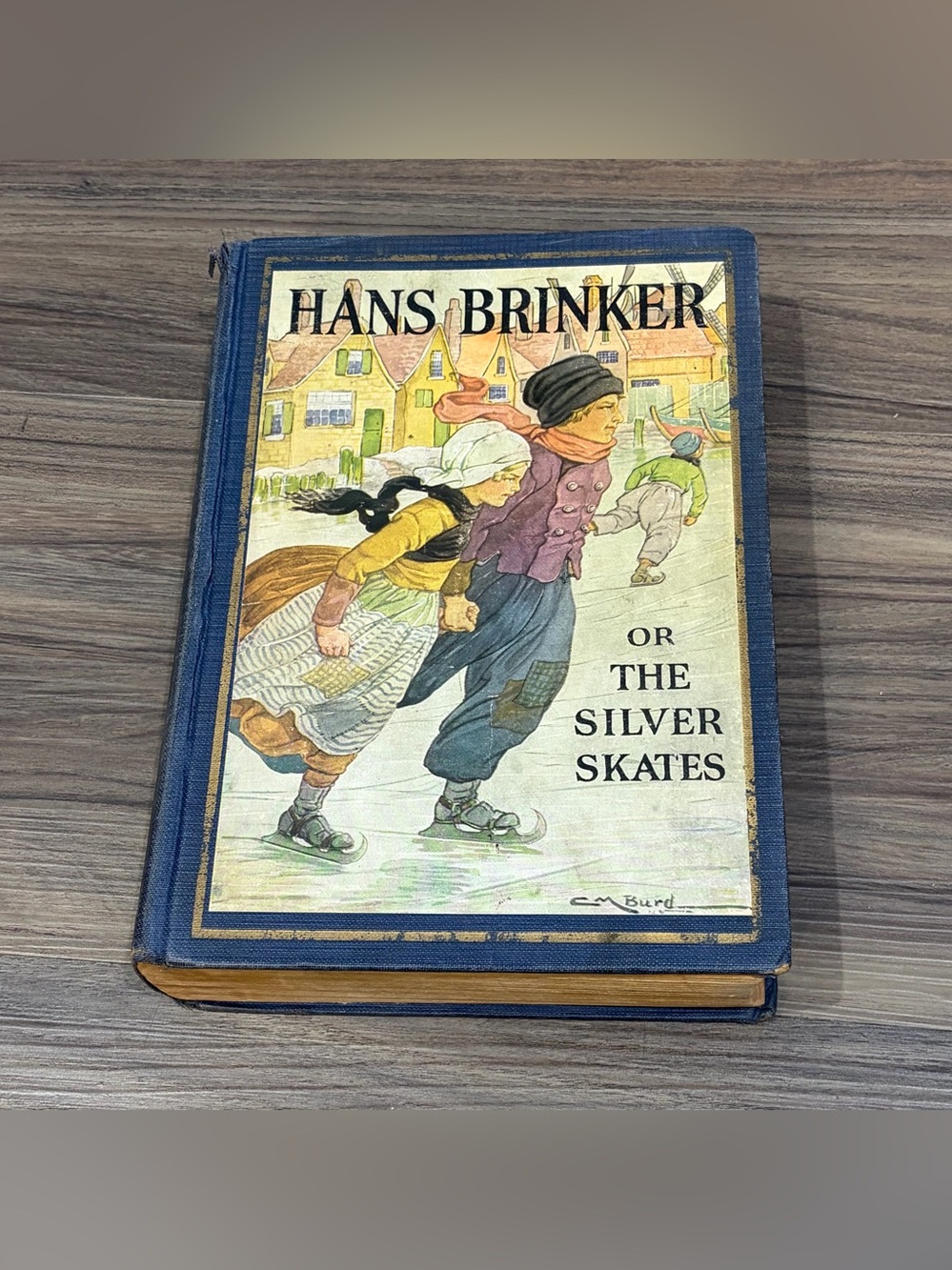 Antique 1925 Hans Brinker Or The Silver Skates Hardcover Book Mary Mapes Dodge